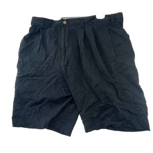 Jamaica Jaxx 100% Silk Men’s Size 34 Solid Black 9” Ins. Shorts‎ W/ Pockets